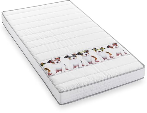 BLUE MOON Matelas Enfant Puppy Love 90x190 | Mousse Ferme | 10 cm