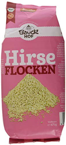 Bauckhof Hirseflocken Vollkorn glutenfrei Demeter, 3er Pack (3 x 475 g)