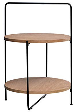 LIUXIUER Zuhause Sofa Beistelltisch, Kreative Abnehmbare Wohnzimmer Rack, Kleine Couchtisch/Laptop-Schreibtisch, 45X45X68CM,A