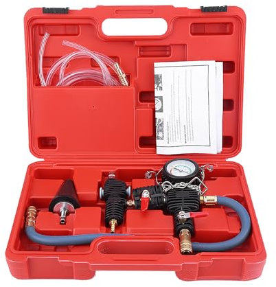 Strumento di spurgo del radiatore, di raffreddamento del radiatore per auto Kit di spurgo del vuoto e kit di ricarica del refrigerante Cambio antigelo dell'acqua