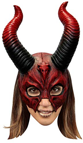 Ghoulish Productions Mythical Horned Skull, Zaubererin mit Hörnern, Hexenmaske für Frauen
