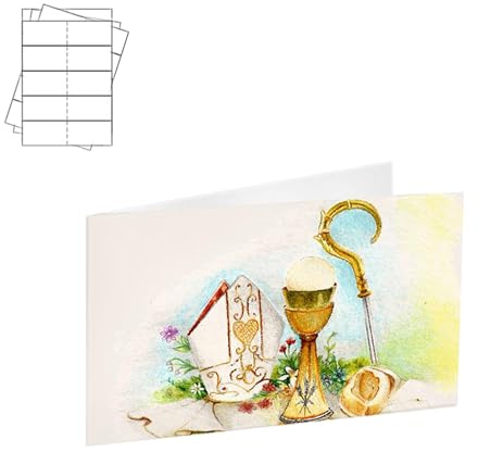 arkamii Tarjetas para bomboneras, paquete de 20 tarjetas para Santa Confirmación (0079)