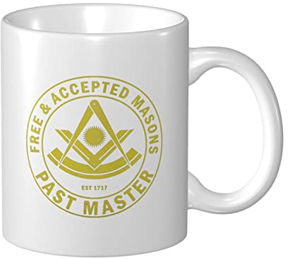 351 Cup 330Ml Ancien Maître Maçonnique F&Am Franc-Maçon Mug Tasse Haute Qualité Tasse en Céramique Drôle Tasse pour Cadeau, Meilleure Amie, Homme