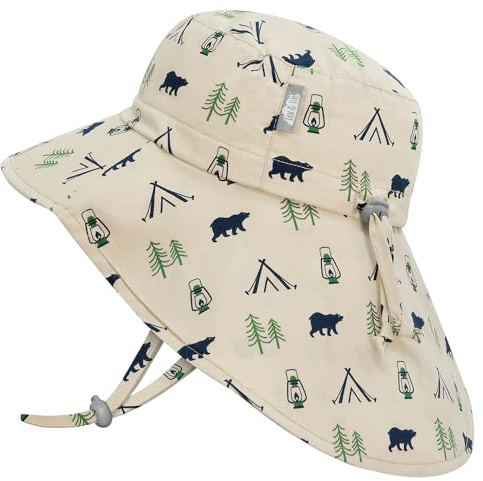 JAN & JUL Chapeau de soleil réglable en coton UPF 50+ pour enfant, 6-24 mois