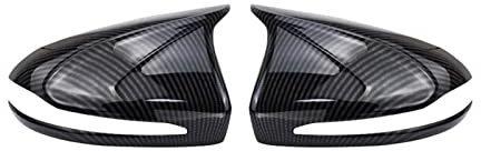 Spiegelkappe 1PCS LHD ABS Helle Schwarz Für Benz CE Für GLC SG Klasse W205 W213 X253 W222 2014-2018 Auto Rückspiegel Abdeckung Rückspiegel Spiegelkappen(Farbe:Carbon Fiber Pattern)