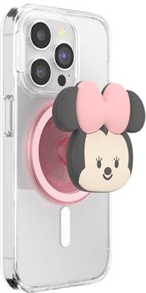 PopSockets Phone Grip for MagSafe, Secure Magnetic Phone Grip & Stand, Hands-Free Kickstand, Wireless Charging Compatible, Cute PopSockets, Disney - Kawaii Minnie