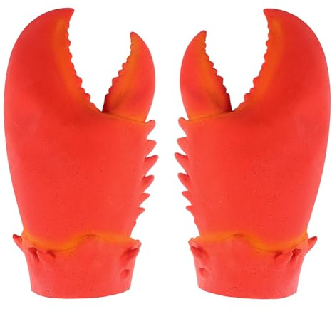 XGOPTS Halloween Crab Claws Gloves Novelty Lobster Gloves Halloween Animal Hand Gloves Cosplay Fancy Dress Animal Paw Handwear Carnival Christmas Easter Costume Dress Up Hand Decor Props