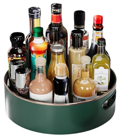 Giradischi per dispensa, organizer per giradischi | Carosello per portacondimenti rotondi da cucina - Scaffale da cucina girevole a 360 gradi, carosello rotondo per cosmetici, condimenti