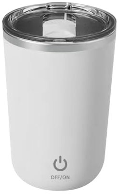 MiOYOOW Tazza Frullatore, 350ML Tazze Automatica da Viaggio IPX6 Impermeabile in Acciaio Inox, Tazzine Automescolante Elettrica per Caffè Cioccolata Latte, per Casa, Viaggio, Ufficio