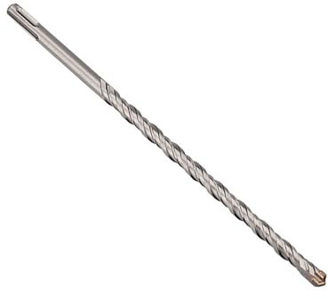 1 Stück 260 mm Länge Bohrhammerbohrer 6–25 mm Durchmesser Steinbohrer Wolframkarbid-Kreuzschlitz-Schlagbohrer für Ziegel Beton und Zement Praktisch (25 mm)