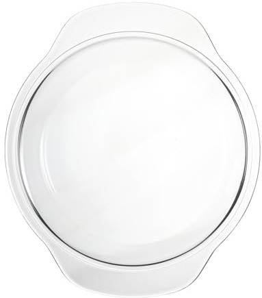 Microwave Splatter Cover Glass White for Food Oven Use | Lightweight Design, Excellent Transparency, Food-grade Glass, Cookouts and Grilled Sandwiches