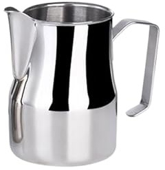 Milk Frothing Pitcher Stainless Steel Professional Milk Frother Jugs Barista Espresso Steam Cup Long Rounded Spout(300ml)