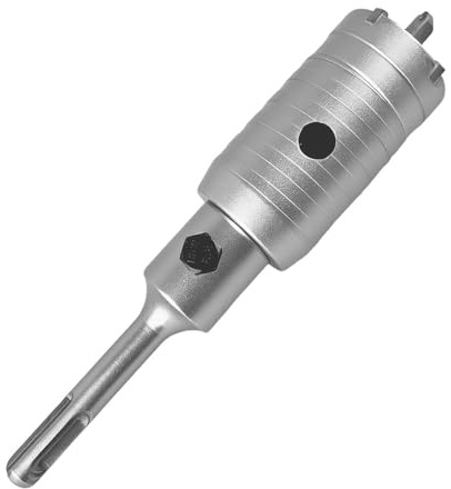 Fresa a Tazza Punta Da Trapano Carotatrice Tazza SDS PLUS Cemento Set 40MM | per Muro Condizionatori Calcestruzzo Mattoni