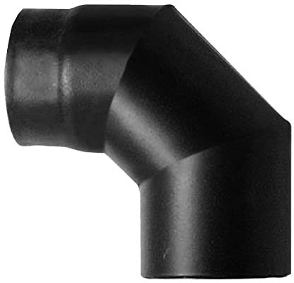 Canna fumaria Curva 90 DN 120 smaltato 600 gradi stufa a legna CE Made in Italy