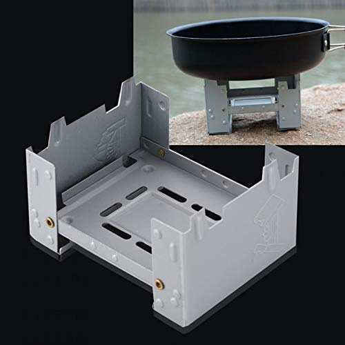 VIFERR Estufa de Alcohol 95 x 75 mm Combustible de Alcohol sólido Ejército al Aire Libre Camping Estufa de Bolsillo portátil Plegable Quemador