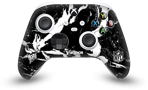 Head Case Designs Offizielle NFL Marmor Minnesota Vikings Vinyl Haut Gaming Aufkleber Abziehbild Abdeckung kompatibel mit Xbox Series X/S Controller