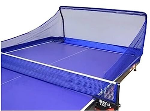 RENLXFI Tischtennis-Ballfangnetz, tragbares Tischtennis-Trainingsgerät, das am Ping-Pong-Tisch befestigt Wird, um den Ball während des Aufschlags des Tischtennis-Roboters zu sammeln