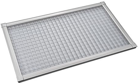 Nematek Lichtschachtabdeckung Pro - Premium Kellerschachtabdeckung in 60 x 115 cm - Lichtschachtabdeckung Aluminium - cleanes Design für sauberen Lichtschacht