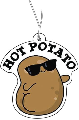 2x Hot Potato Duftbaum Auto lustig, Auto Duftspender, Duftbaum Auto tuning, car air freshener, Duftanhänger Auto, Duftbaum Set Auto