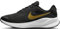NIKE Revolution 7, Sneaker Mujer, Black/Metallic Gold-White-Dk Smoke Grey, 38.5 EU