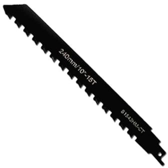 AYYDS Lames de scie sabre, pour pierre en acier au carbure, à brique, pour couper la pierre, la brique, le béton, le béton cellulaire (noir, 240 mm)