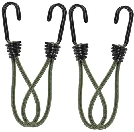 BESPORTBLE 4 Stück Zeltschnur Mit Haken Elastische Seilbefestiger Für Campingplanenverschlüsse Bungee-seile Mit Wiederverwendbarem Haken Tragbare Seilschnalle Für Outdoor-ausrüstung Kurze Bun