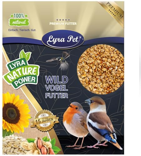 Lyra Pet® 20 kg Fettfutter Basic - für Wildvögel Streufutter Vogelfutter | Ganzjahres Wildvogelfutter - Energiequelle im Sommer & Winter - Ideal für Körnerfresser - Geeignet für Balkon & Terrasse
