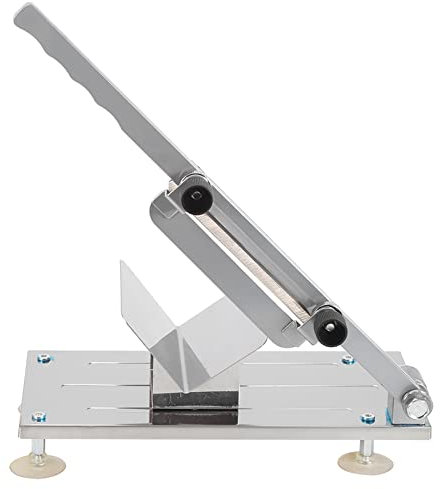 ALQSIM Manual Frozen Meat Slicer, Adjustable Thickness Stainless Steel Meat Beef Mutton Roll for Hot Pot, BBQ Food Slicer Slicing Machine for Commercial or Home, Shabu Korean