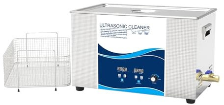 MZZYG Ultrasonic Cleaner Machine Ultrasonic Cleaner 30L Power Adjustable Stainless Ultrasound Bath Electronic Parts PCB Engine Gear Lab Solution(30L 720W)