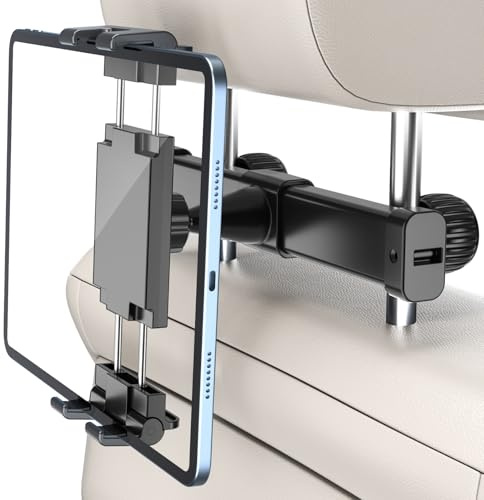 PLDHPRO Tablet Halterung Auto Kopfstütze iPad Tablethalterungen Auto Ausziehbare KFZ für Air/Samsung/Android/FireHD Tab Geräte & Handy Zubehör Schwarz 5.1-15.6
