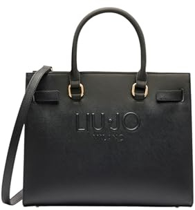 Liu Jo Borsa a Mano Halona, Similpelle Nera, 32 x 26,5 x 15,5 cm, con Tracolla Regolabile