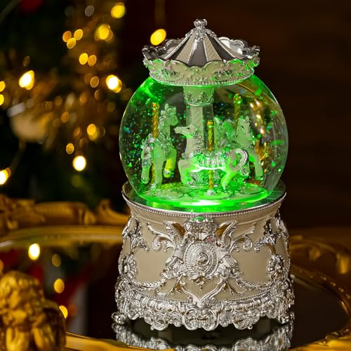 KISIVE Spieluhr Karussell Erwachsene Geschenke für Frauen Beste Freundin Geburtstag Weihnachten, Personalisierte Geburtstagsgeschenk für Frauen, Deko Lustige Geschenk für Frau Kumpel Muttertag Mama