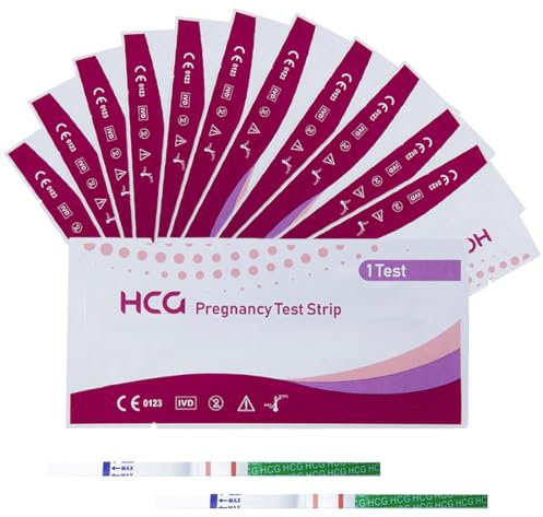 HQRKOTM 20pcs Test Gravidanza,pregnancy test 25mIU/ml,Test di Gravidanza precoce Rilevamento Rapido, HCG Test Risultati Accurati e Affidabili