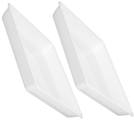 Milisten Sottovasi Quadrati per Piante in Plastica Spessa 30 Cm, Vassoi Raccolta Acqua per Fioriere da Esterno e Interno, Set da 2 Pezzi, Resistenti alle Intemperie per Balcone