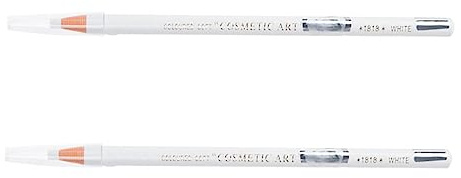 Lápiz para Ojos Blanco de Madera, 2 Piezas, Maquillaje