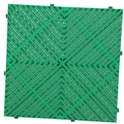MotiveTech Interlocking Drainage Mat, Drainage Tile, Shed, Modular Cushion Mat, Floor Tile for Basement, Spa, Green