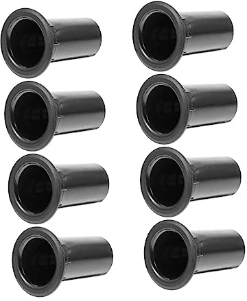 Mikinona 8 Pezzi Tubi per Bass Reflex in Abs Nero, Tubo per Cassa Audio Installazione Semplice per Progetti di Altoparlanti