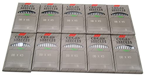 Organ nadeln -100 Organ DBXK5 Kugelschreibernadeln Kompatibel mit Tajima Barudan SWF Industriestickmaschinen (Größe 75/11)