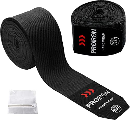 PROIRON Bende Boxe Muay Thai, Fasce Boxe Bendaggi per MMA Kick Boxing Pugilato Taekwondo Arti Marziali 2,5 Metri Coppia
