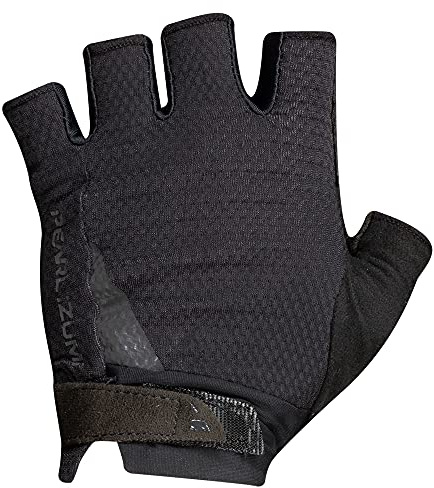 PEARL IZUMI Women's Cycling Gloves, Breathable & Durable Grip, Elite Gel, Palm Padding with Reflective Safety Elements, Black, Large