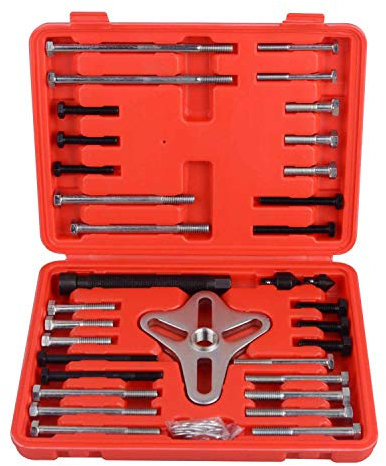 46Pcs Harmonic Balancer Puller Set, Steering Wheel Puller, Gear Puller, Crank Shaft Pulley