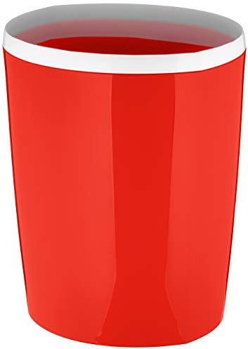 Spirella Lemon 1210174 Papierkorb, 5 l, rot, Standard