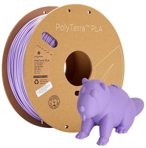 Polymaker PolyTerra PLA Lavender Purple - 1.75mm - 1kg