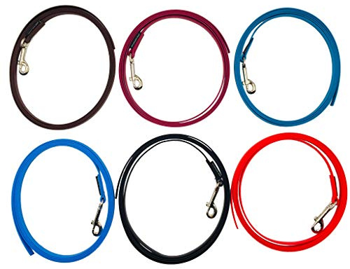 Biothane Schleppleine 2m-20m für kleine und große Hunde 9mm/13mm/16mm Breit MIT/OHNE Handschlaufe (2m MIT Handschlaufe, Schwarz 9mm)