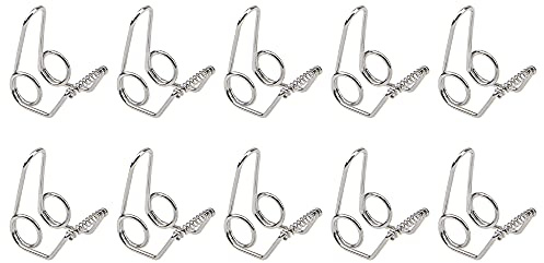 10Pcs Yootones Water Key Spit Valve Spring Compatible with Brass Instrument Parts Trumpet Repair Parts (Silver)