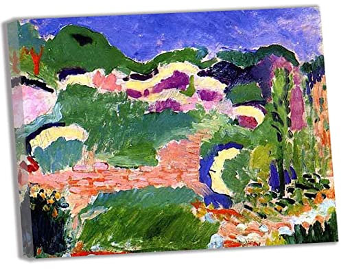 Lasite Henri Matisse《Die Ginster》Leinwandbilder Kunstdruck Bilder Reproduktion Leinwanddruck Bilder Leinwand Gemälde Wanddekoration gerahmt fertig zum Aufhängen（30x39cm） 12x15inch,Gerahmt