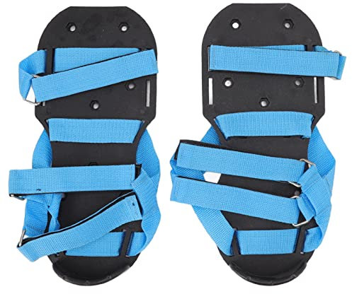 Soil Yard Aerator Shoes, Manual Lawn Scarifier Shoes with Hook and Straps, Heavy Duty Adjustable Spiked Aerating Shoes, Lawn Aerator Tool for Aerating Patio Garden