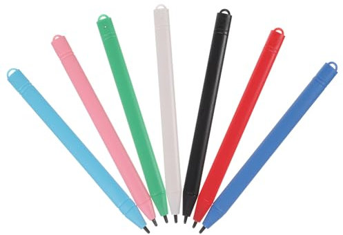 Lurrose 7pcs Lcd Stylus Drawing Tablet Pens for Kids - Graphic Tablet Writing Pad with Plastic Graffiti Pen