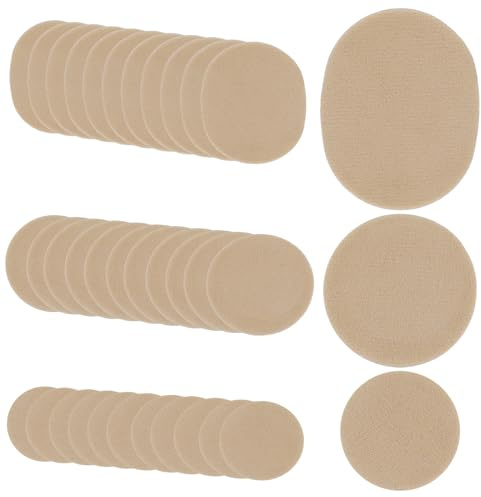 36stk Moleskine Patches, Schützende Blasenpflaster Bequemes Blasenklebeband Weiche Kaffeefarbene Fersenpolster für Füße Schuhe Zehen Fersen (3 Größen)