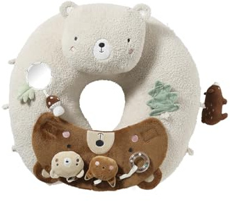 VERTBAUDET Baby Activity-Kissen wollweiß/grüner wald